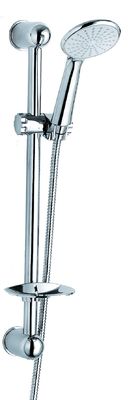 Chrome Shower Riser Rail Kit , Adjustable Shower Rail Slider Kit