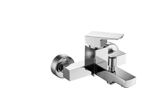 Corrosion Resistant Brass Wall Mounted Bath Mixer Faucet With One Handles