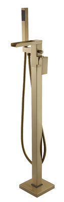 Modern Floor Standing Bath Taps Brass Chrome / Brushed Gold Finish