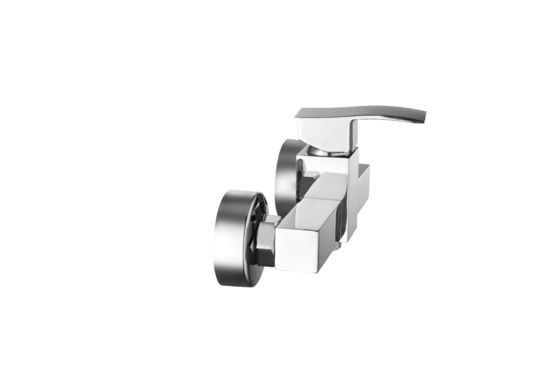 Chrome Finish Wall Mounted Bath Taps And Shower Mixer Faucets