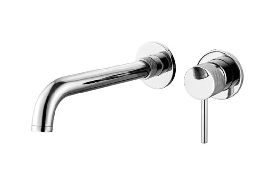 Contemporary Polished Concealed Basin Faucet / Brass Concealed Bath Mixer Taps