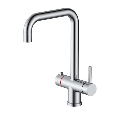 Contemporary One Handle Kitchen Faucet Brass Instant Boiling Water Taps