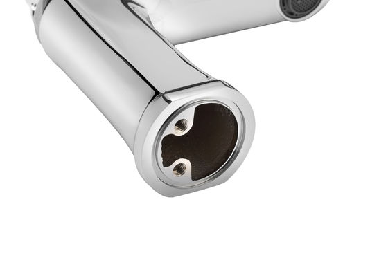 Chrome Polished Basin Mixer Taps With Contemporary For Bathroom T9732W