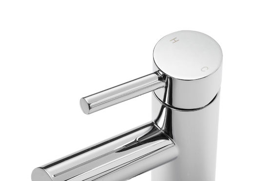 Deck Mounted Basin Mixer Taps Polished Chrome Finish 150mm Height