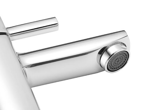 Contemporary Brass Basin Mixer Taps Faucet With Single Handle T8182W
