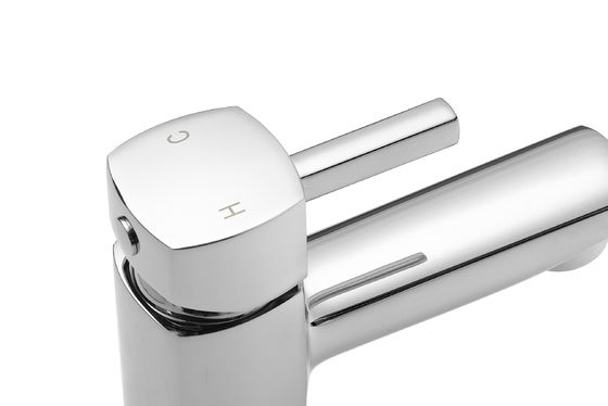 Contemporary Brass Basin Mixer Taps Faucet With Single Handle T8182W