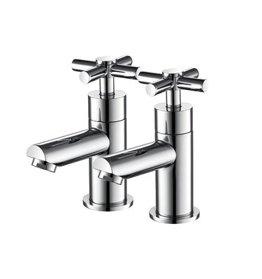 Beautiful Double Handle Mixer Tap Bathroom Faucet Tap 3 Years Material