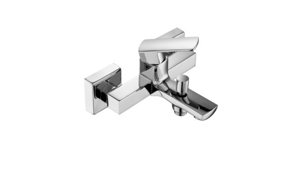 Luxurious Wall Mounted Shower Mixer Taps Chrome Finish 3 Years Warranty