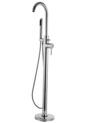 Contemporary Floor Standing Bath Taps Bathtub Shower Faucet Sets T8000M