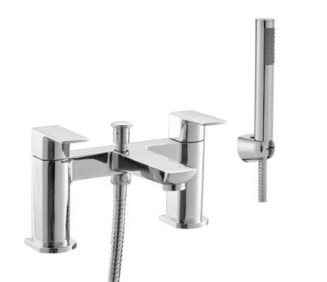 Customized Polished Brass Bath Faucet , 2 Handle Bathroom Sink Faucet