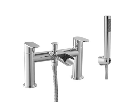 Chrome Bath Shower Mixer Faucets , Modern Bathroom Brass Faucets