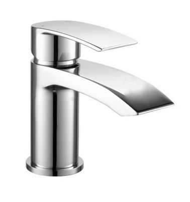 Deck Mounted Basin Mixer Taps Brass Polished Bathroom Mixer Faucet 3 Years Warranty: