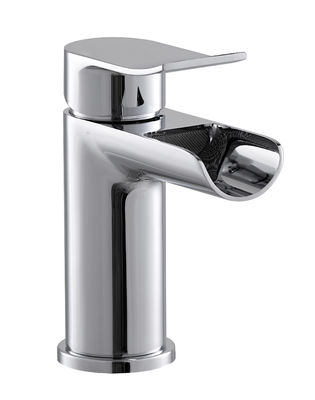 Polished Deck Mounted Basin Mixer Faucet For Bathroom 3 Years Warranty