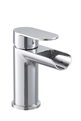 Contemporary Bathroom Sink Mixer Taps Polished 3 Years Warranty