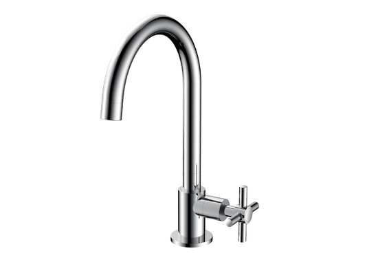 Luxury Kitchen Modern Kitchen Taps , Chrome Kitchen Sink Taps T8103