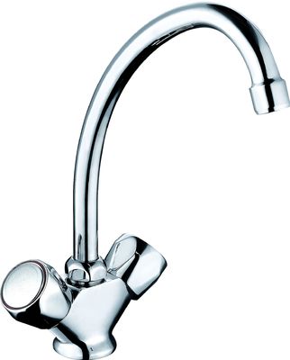 Chrome Finish Kitchen Mixer Taps Contemporary Luxury Brass Kitchen Faucet