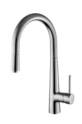 Polished Commercial Sink Mixer Tap / Brass Kitchen Basin Water Tap ,