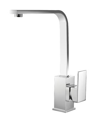 Single Handle Chrome Finish Contemporary Kitchen Mixer Taps T81047