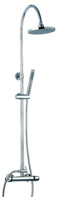 Polished Thermostatic Bathroom Faucets , Chrome Thermostatic Mixer Tap