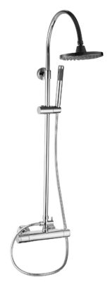 Polished Thermostatic Shower Faucet , Brass Thermostatic Bath Mixer Tap