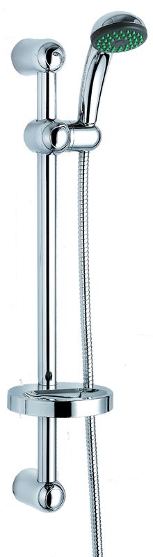 Contemporary Shower Slide Rail Kit Chrome Finish With Adjustable Height