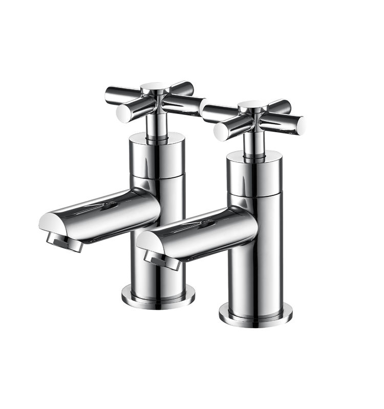 Beautiful Double Handle Mixer Tap Bathroom Faucet Tap 3 Years Material