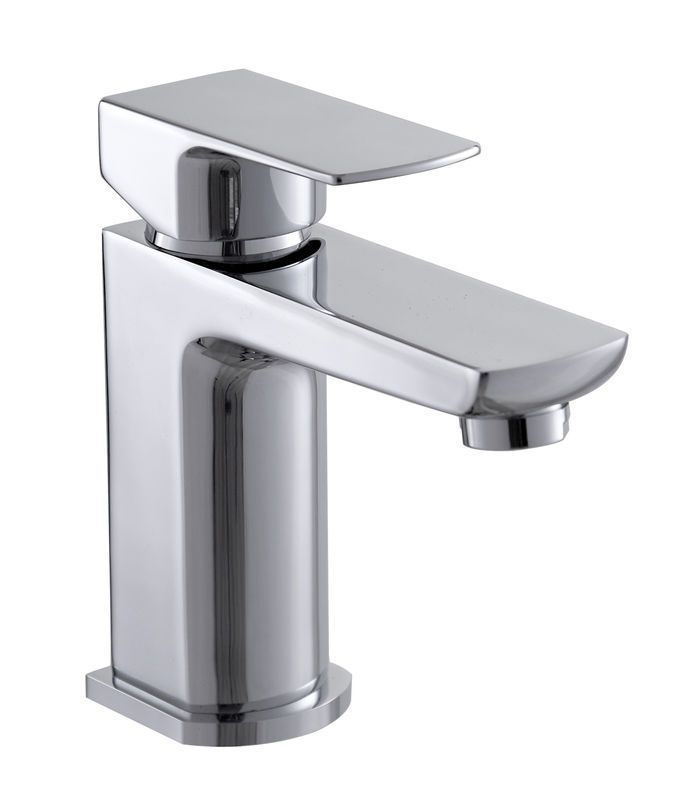 Chrome Contemporary Basin Taps Mixer Brass For Laundry Room