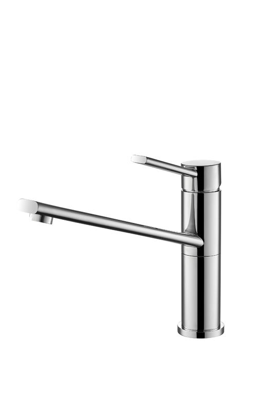 Brass Kitchen Mixer Taps Chrome Finish Polished with Single Handles