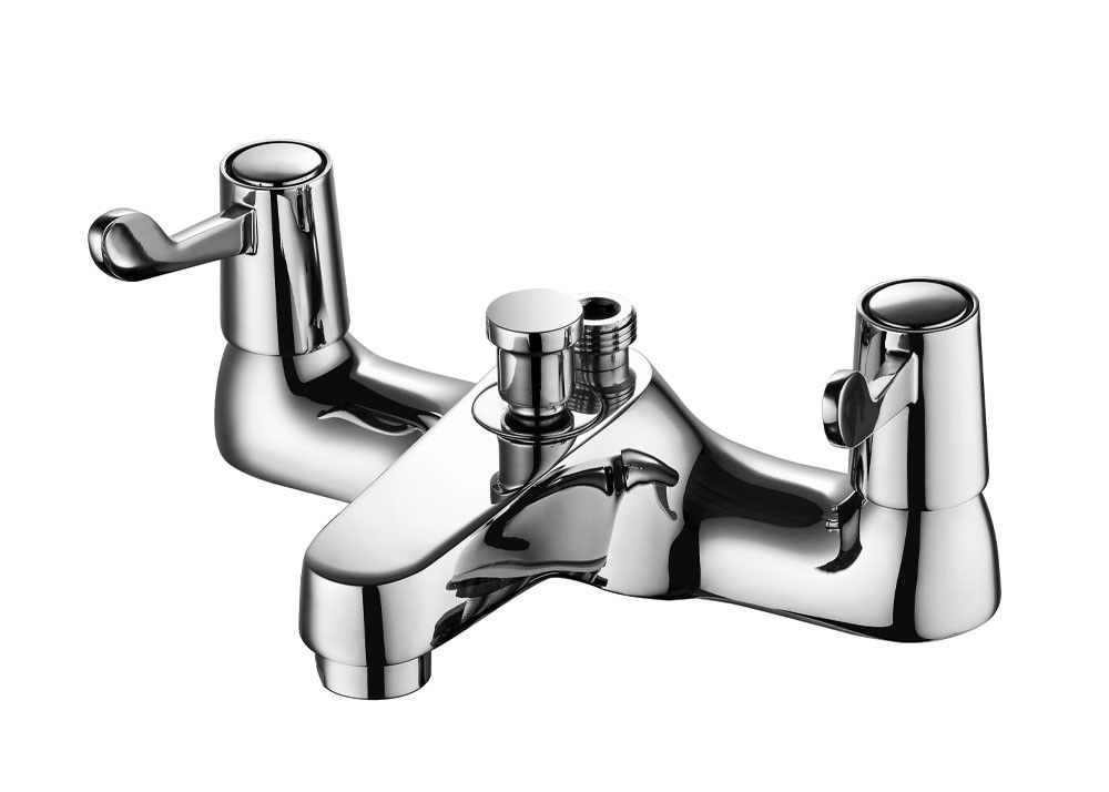 Brass Bath Shower Mixer Taps Modern Style Shower 2 Handle Faucet